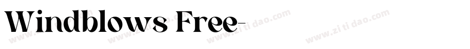 Windblows Free字体转换